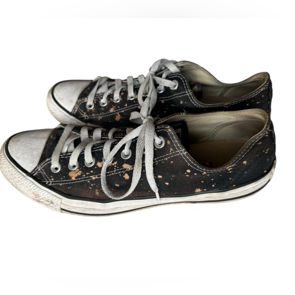 Vintage Speckled Spacey Black Unisex Men’s 11 Chuck Taylor Converse Shoes - Picture 3 of 9